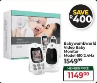 Baby City Babywombworld Video Baby Monitor Model 610 2.4Hz offer