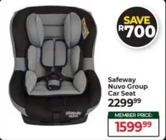 Baby City Safeway Nuvo Group Car Seat offer