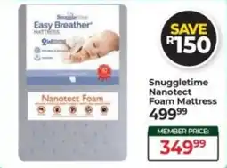 Baby City Snuggletime Nanotect Foam Mattress offer