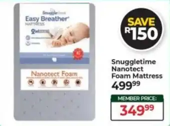 Baby City Snuggletime Nanotect Foam Mattress offer