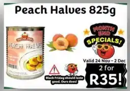 Foodeez Peach Halves offer