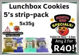 Foodeez Lunchbox Cookies offer