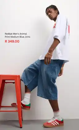 Sportscene Redbat Men's Animal Print Medium Blue Jorts offer