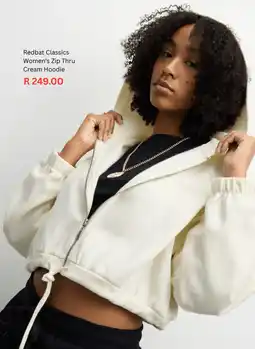 Sportscene Redbat Classics Women's Zip Thru Cream Hoodie offer