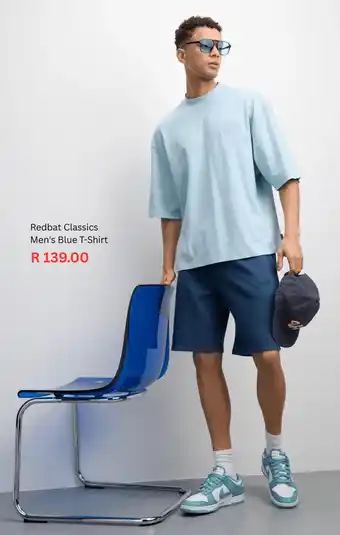 Sportscene Redbat Classics Men's Blue T-Shirt offer