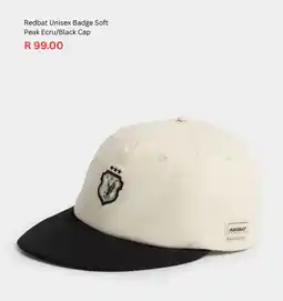 Sportscene Redbat Unisex Badge Soft Peak Ecru/ Black Cap offer