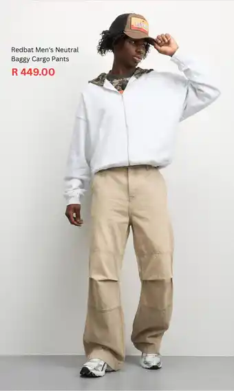 Sportscene Redbat Men's Neutral Baggy Cargo Pants offer