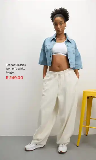 Sportscene Redbat Classics Women's White Jogger offer