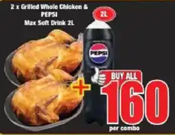 Boxer Grilled Whole Chicken & PEPSI Max Soft Drink offer