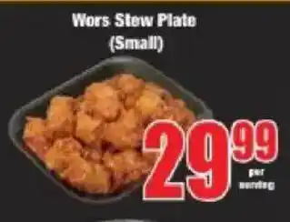 Boxer Wors Stew Plate offer