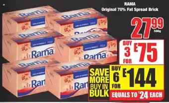 Boxer RAMA Original 70% Fat Spread Brick offer