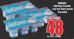Boxer DANONE Nutriday Smooth Low Fat Dairy Snack Assorted offer