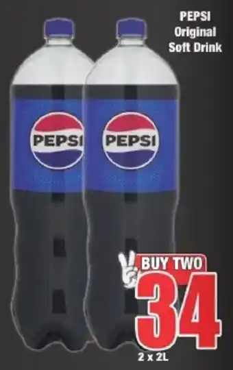 Boxer PEPSI Original Soft Drink offer