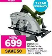 Game Storm Force 1200W Circular Saw CSH10-185A offer