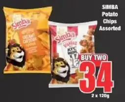 Boxer SIMBA Potato Chips Assorted offer