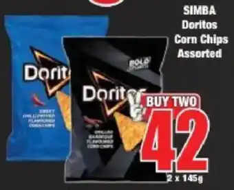Boxer SIMBA Doritos Corn Chips Assorted offer
