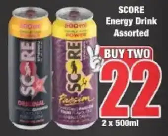 Boxer SCORE Energy Drink Assorted offer