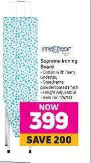 Game Maxicor Supreme Ironing Board offer