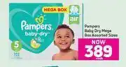 Game Pampers Baby Dry Mega Box (Assorted Sizes)-Each offer