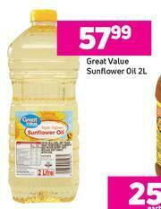 Game Great Value Sunflower Oil-2Ltr offer