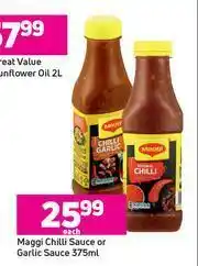 Game Maggi Chilli Sauce Or Garlic Sauce-375ml Each offer