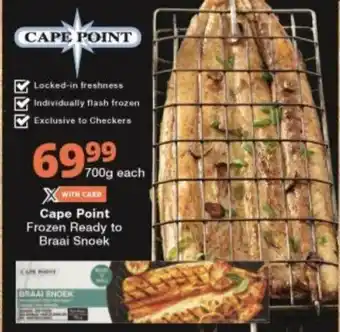 Cape Point Frozen Ready to Braai Snoek 700g each