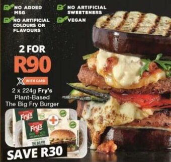 Checkers Fry's Plant Based The Big Fry Burger 2 x 224g offer