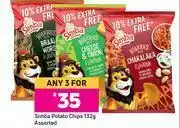 Game Simba Potato Chips Assorted-For Any 3 x 132g offer