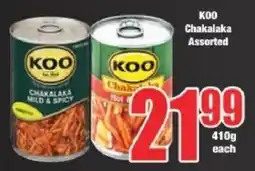 Boxer KOO Chakalaka Assorted offer