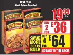 Boxer BEST COOK Stock Cubes Assorted offer