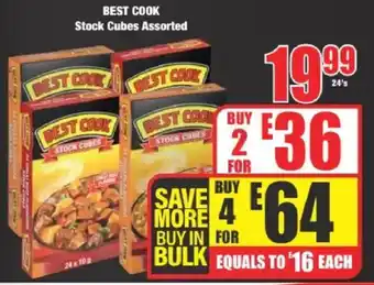 Boxer BEST COOK Stock Cubes Assorted offer