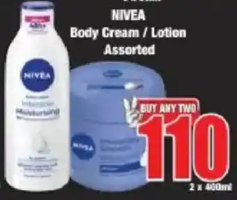 Boxer NIVEA Body Cream/ Lotion Assorted offer
