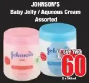 Boxer JOHNSON'S Baby Jelly/ Aqueous Cream Assorted offer