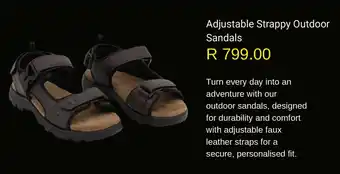 Woolworths Adjustable Strappy Outdoor Sandals offer