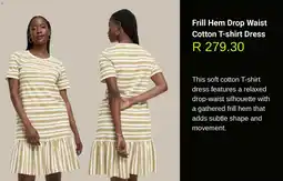 Woolworths Frill Hem Drop Waist Cotton T-shirt Dress offer