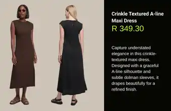 Woolworths Crinkle Textured A-line Maxi Dress offer