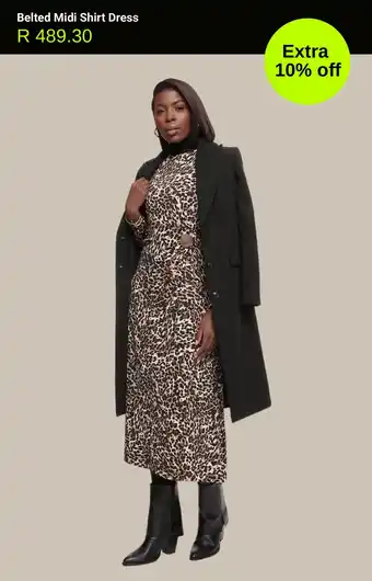 Woolworths Belted Midi Shirt Dress offer