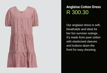 Woolworths Anglaise Cotton Dress offer