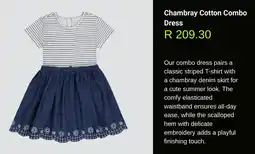 Woolworths Chambray Cotton Combo Dress offer