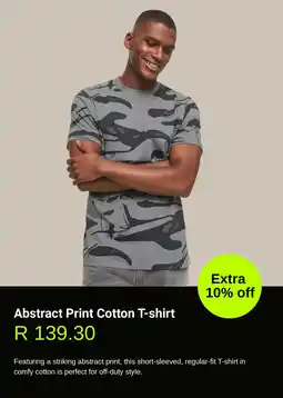 Woolworths Abstract Print Cotton T-shirt offer