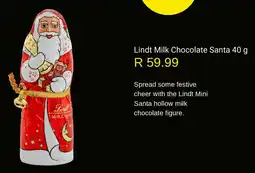 Woolworths Lindt Milk Chocolate Santa offer