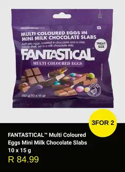 Woolworths Fantastical Multi Coloured Eggs Mini Milk Chocolate Slabs offer