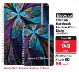 Makro DONAU 2026 A4 Notebook Fashion Wiro Diary offer