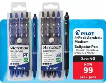 Makro PILOT Acroball Medium Ballpoint Pen offer