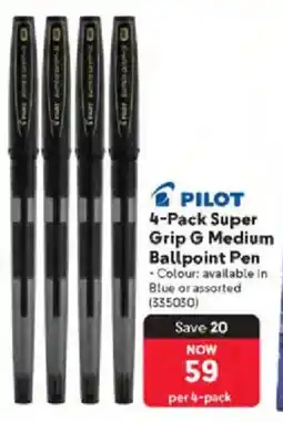 Makro PILOT Super Grip G Medium Ballpoint Pen offer
