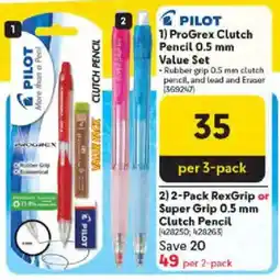 Makro PILOT ProGrex Clutch Pencil 0.5 mm Value Set offer