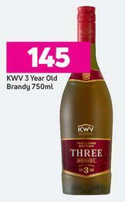 Game KWV 3 Year Old Brandy-750ml offer