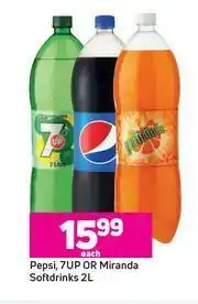 Game Pepsi 7Up Or Miranda Softdrinks-2Ltr Each offer