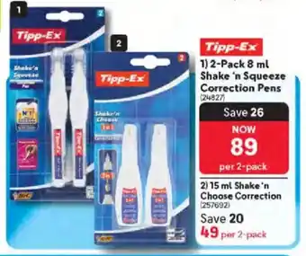 Makro Tipp-Ex Shake 'n Squeeze Correction Pens offer