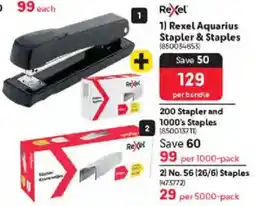 Makro Rexel Aquarius Stapler & Staples offer